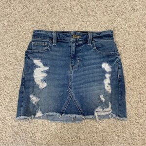 Hollister Distressed Denim Skirt